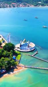 Foto Udara Laut Biru